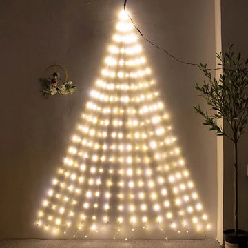guirlande lumineuse halloween violet fleurs artificielles feuilles adaptateurs électriques led 1000cm festive jardin