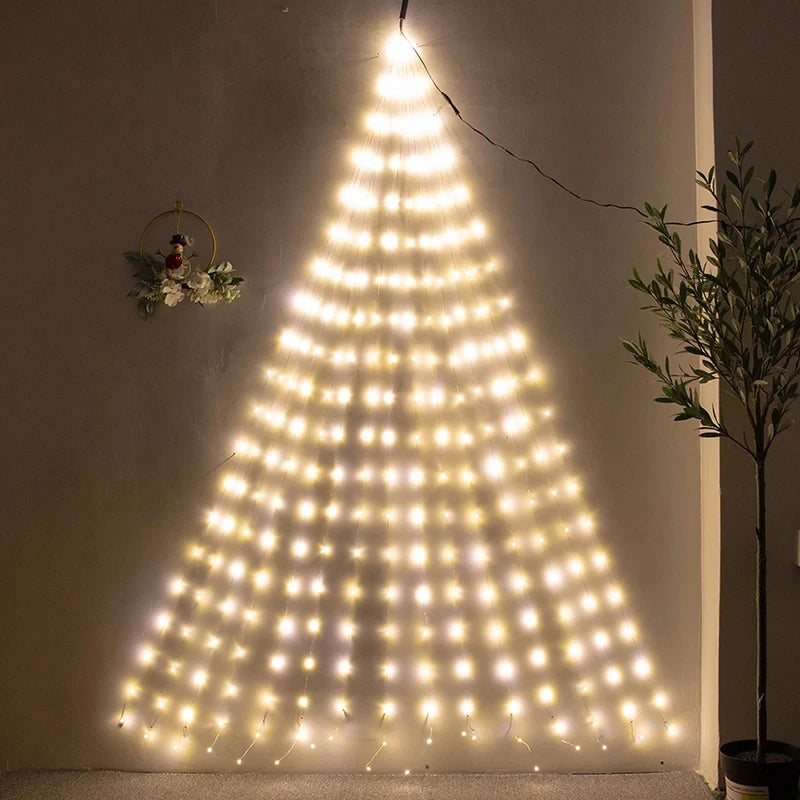 guirlande lumineuse halloween violet fleurs artificielles feuilles adaptateurs électriques led 1000cm festive jardin