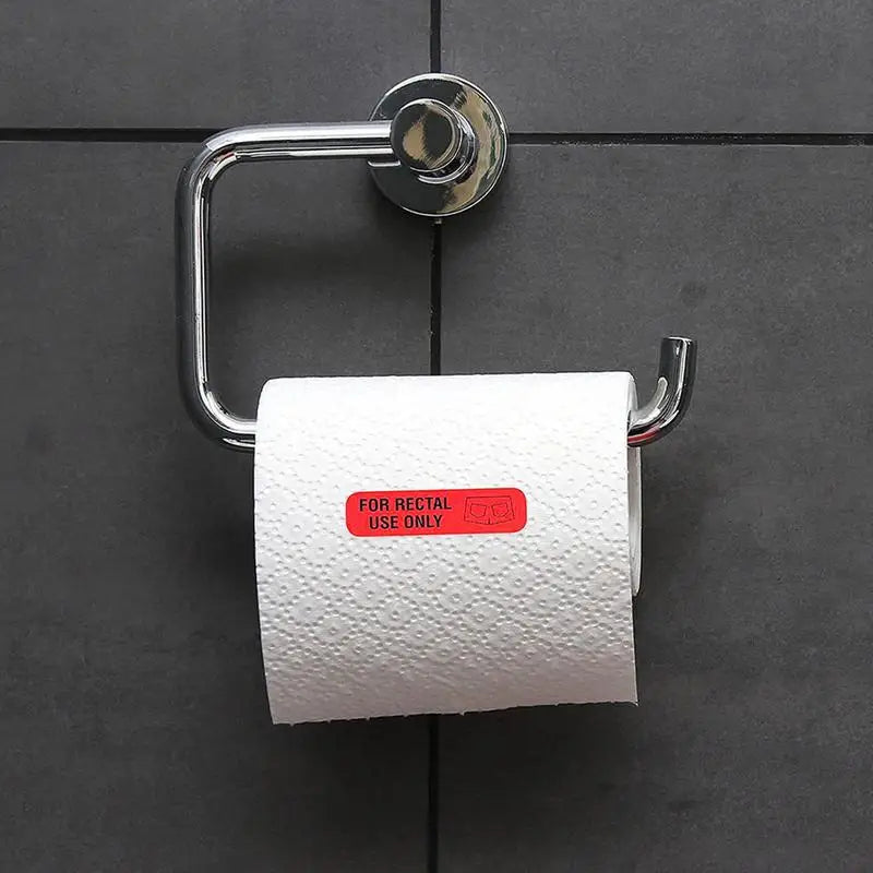 étiquettes autocollantes rectangulaires blague sous vêtements usage rectal bleu orange simples