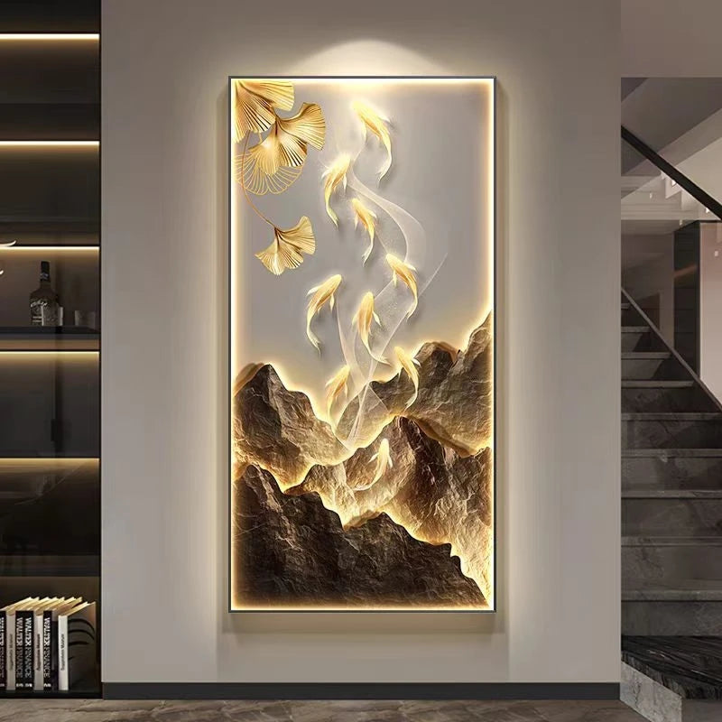 Détail de l'applique murale LED en cristal noir