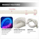 tubes led néon multicolore réticulé modernes 5v 50leds/m télécommande vis fixations divertissement domicile