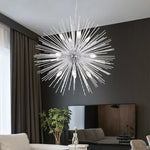 suspension lumineuse or moderne branches radiales ampoules incluses 55cm 65cm 70cm