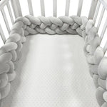 coussin lit bébé violet rose blanc gris coton tissé braid moderne doux 1m 2m