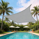 tonnelle gris clair moderne résistante uv imperméable fixée cable patio jardin opacité