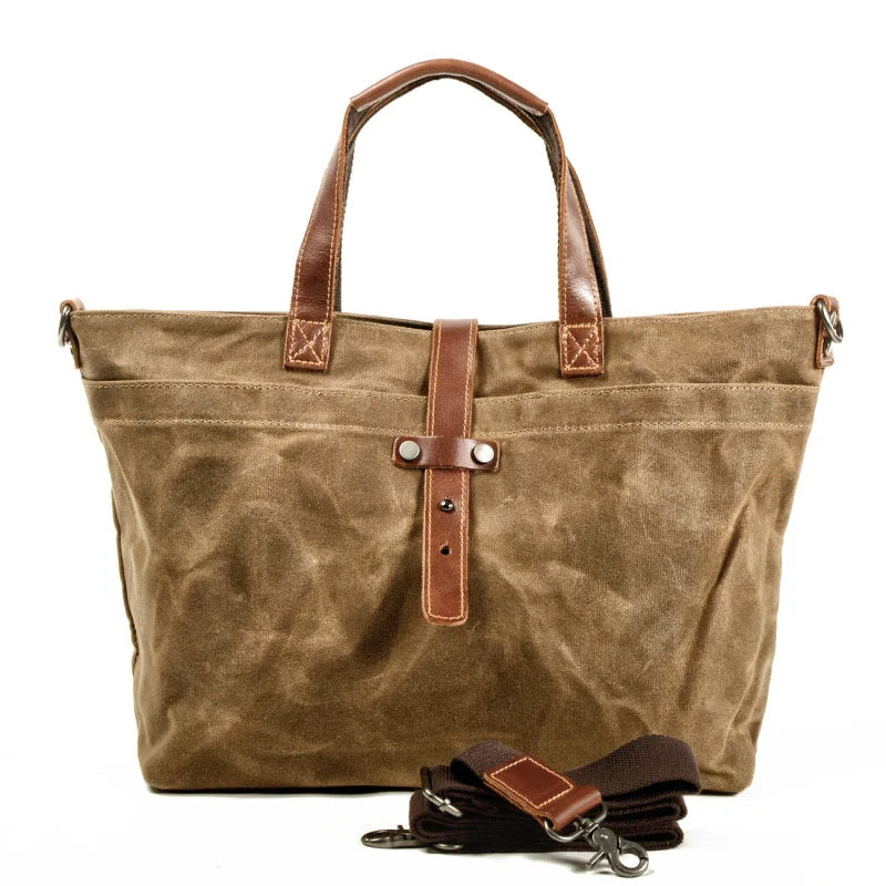 sac main vintage décontracté marron texture grunge poche extérieure fixations cuir intérieur noirversible