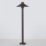 lampe extérieure moderne led noire étanche aluminium base fixation 500mm 690mm