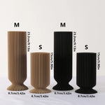 vases noirs marron rayures modernes statuettes bois intérieur salon chambre minimalistes
