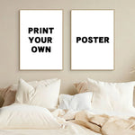 poster personnalisé photo imprimée minimaliste cadre maison couple famille animaux paysage blanc noir