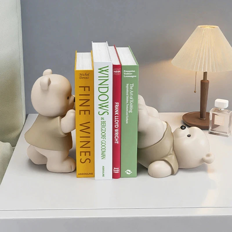 support livres résine rondin bois stylisé contemporain maison décoration intérieure salon anniversaire cadeau