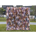 panneau floral decoratif blanc rouge fleurs artificielles toile fond mariage mur fleurs decoratif