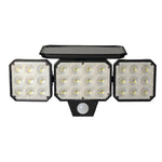 lampe solaire détecteur mouvement noir led ip65 murale moderne sécuritéextérieur jardin
