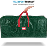 sac rangement sapin noël imperméable durable poignées robustes réutilisable extra large vert rouge gris