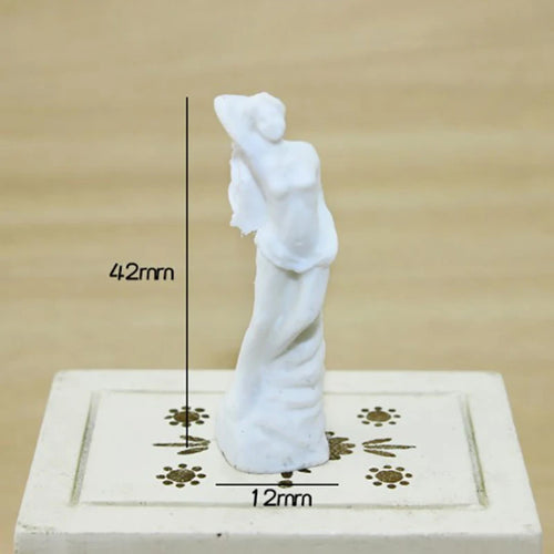 statue déesse résine blanche art antique grec romain miniature jouet collection deco chambre fille