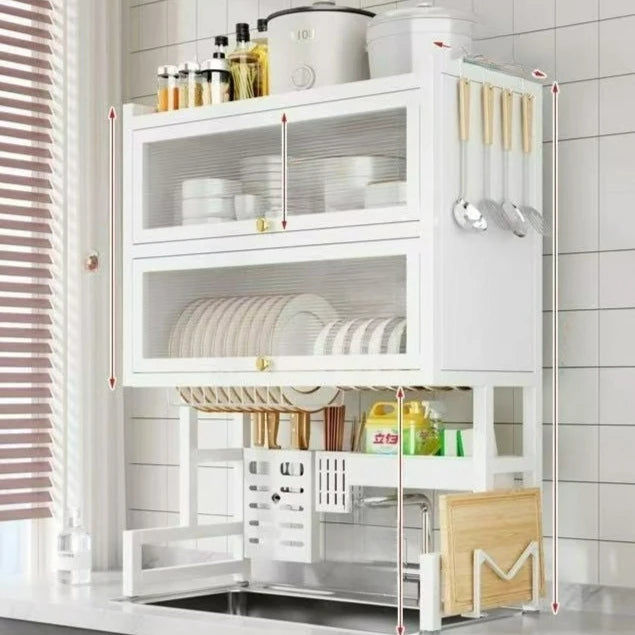 rangements vaisselle noir moderne adhésif assiettes bols cuillères ustensiles cuisine
