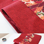 table table rouge motif double bonheur mariage chinois décoration festive franges textiles traditionnels asiatiques
