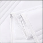 couverture d'été blanche rayures horizontales moderne lit double oreillers tapis