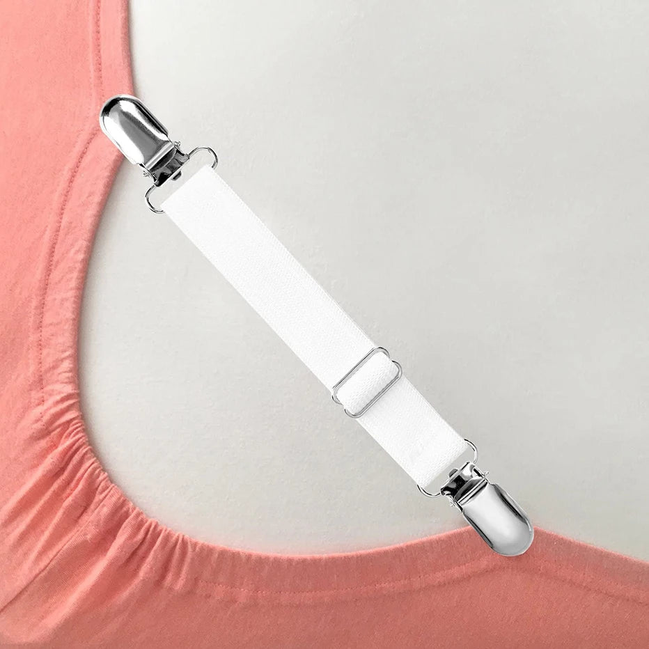 attaches élastiques clips métalliques tissu polyester coton blanc noir utilitaires ourlets vêtements fixations multifonctionnelles