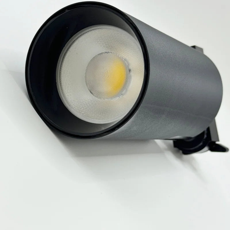 spots led modernes 30w noir blanc mat opaques tringle adaptable ampoule led cold white