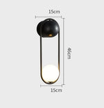 appliques murales modernes verre métal chambre coucher éclairage led minimaliste