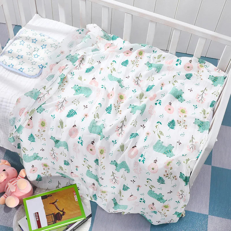 drap bébé coton bambou dessins animés citrons dinosaures voitures plumes licornes étoiles moderne blanc