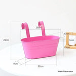 panier suspendu imprimé floral vert rose jaune bleu violet moderne crochets fleurs artificiellesextérieur