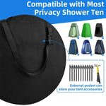 sac rangement oxford noir tente douche camping matériel outdoor