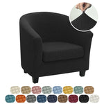 housse fauteuil moderne gris rose carreaux polyestère lavable printemps été salon