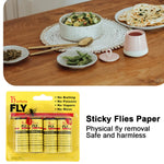 pièges mouches papier adhésif anti insectes pratique attrape mouches jetables facile utilisation boîte jaune