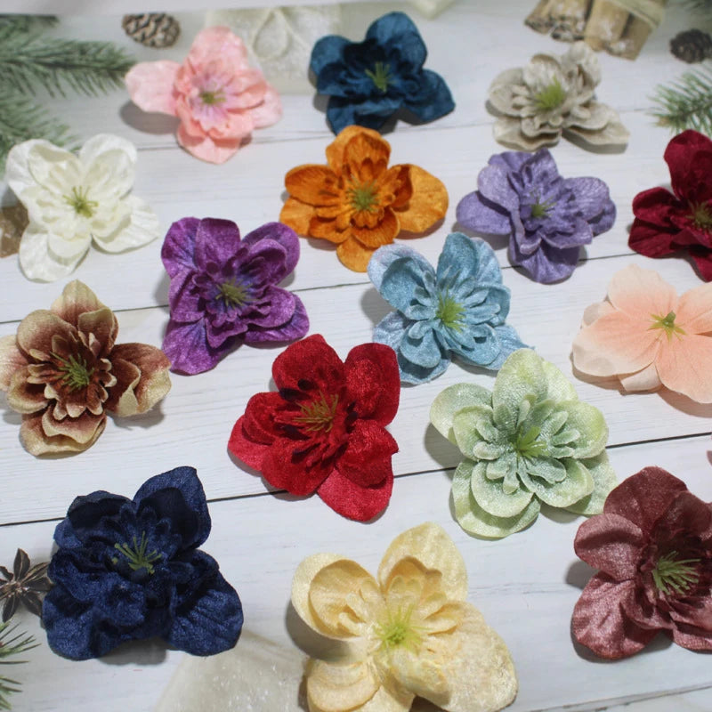 fleurs artificielles multicolores traditionnelles soie texture veloutée decoration mariage anniversaire intérieur