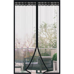 rideau porte anti insectes blanc maille fine aimants puissants mains libres ventilation moderne chambre
