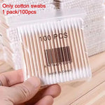 boîtes rangement coton tige bouchons cosmétiques transparentes réutilisables multifonction modernes minimalistes voyage