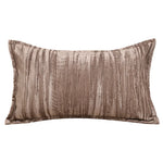 housse coussin rayé beige marron contemporain décoration maison carré polyester coton