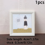 tableaux decoratifs marin rose mer etoile phare rose vents deco plage petits blancs