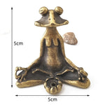 statuette grenouille bronze doré moderne support encens minimaliste ornement animal compagnie imitation antique