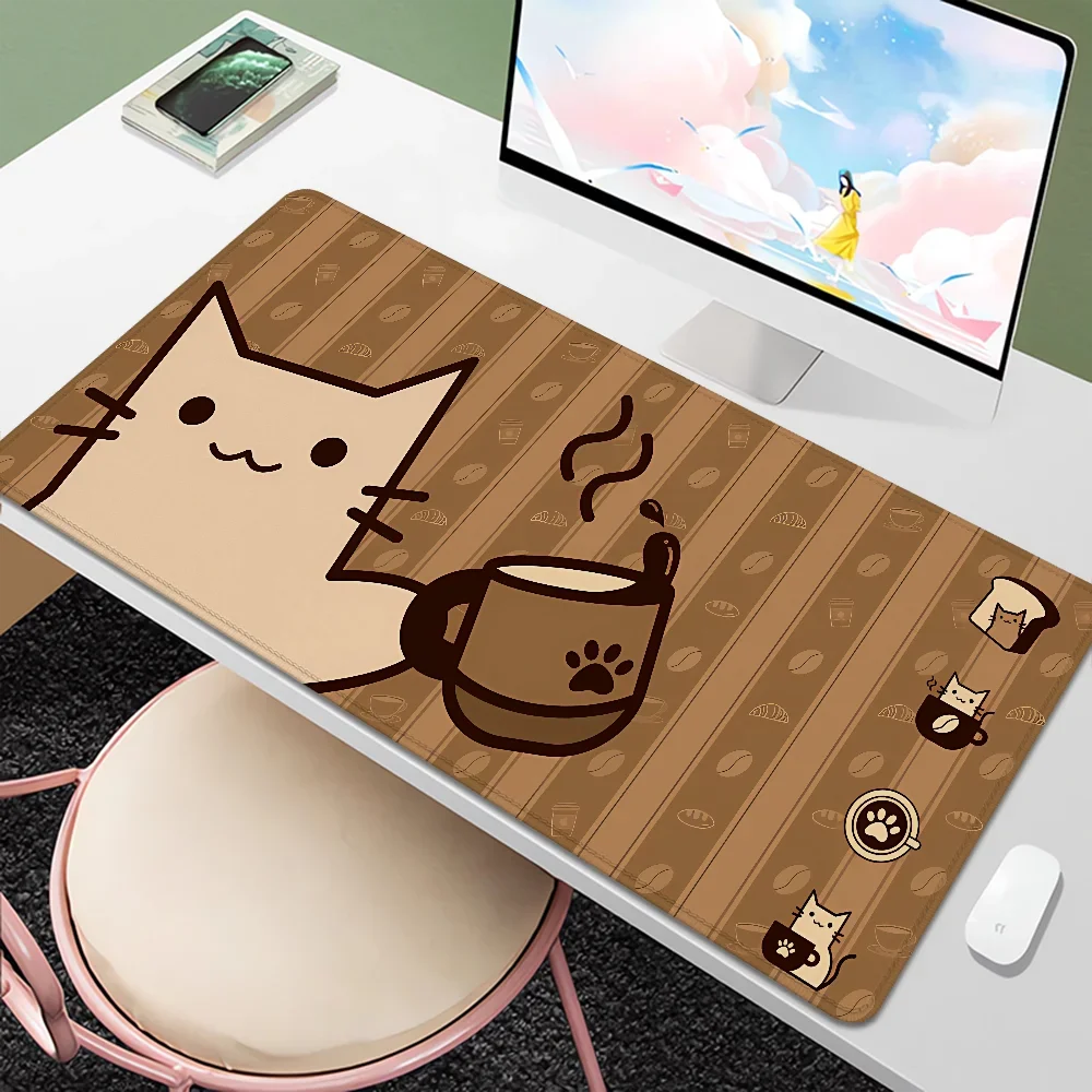 tapis souris chat dessin animé moderne non glissant 900x400mm 3mm opaque