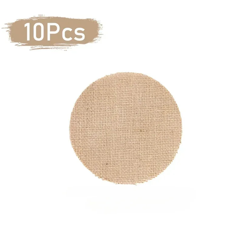 serviettes table toile jute beige rustique respectueuses l'environnement assiettes tasses théière decoration table
