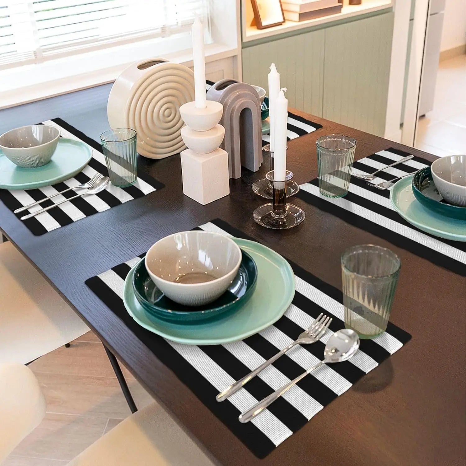 Set de table rectangulaire lin 30x40cm