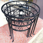 support plante métal blanc noir floral moderne élégant grille dimensions