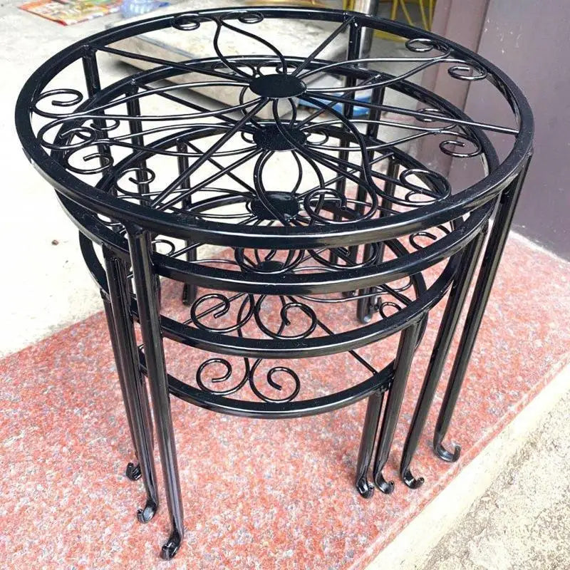 support plante métal blanc noir floral moderne élégant grille dimensions