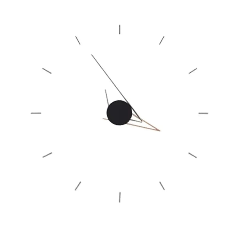 horloge murale minimaliste moderne noire géométrique scandinave silencieuse deco