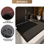 tapis sol antidérapant moderne noir marron bordure texturée structure tridimensionnelle minimaliste entrée porche