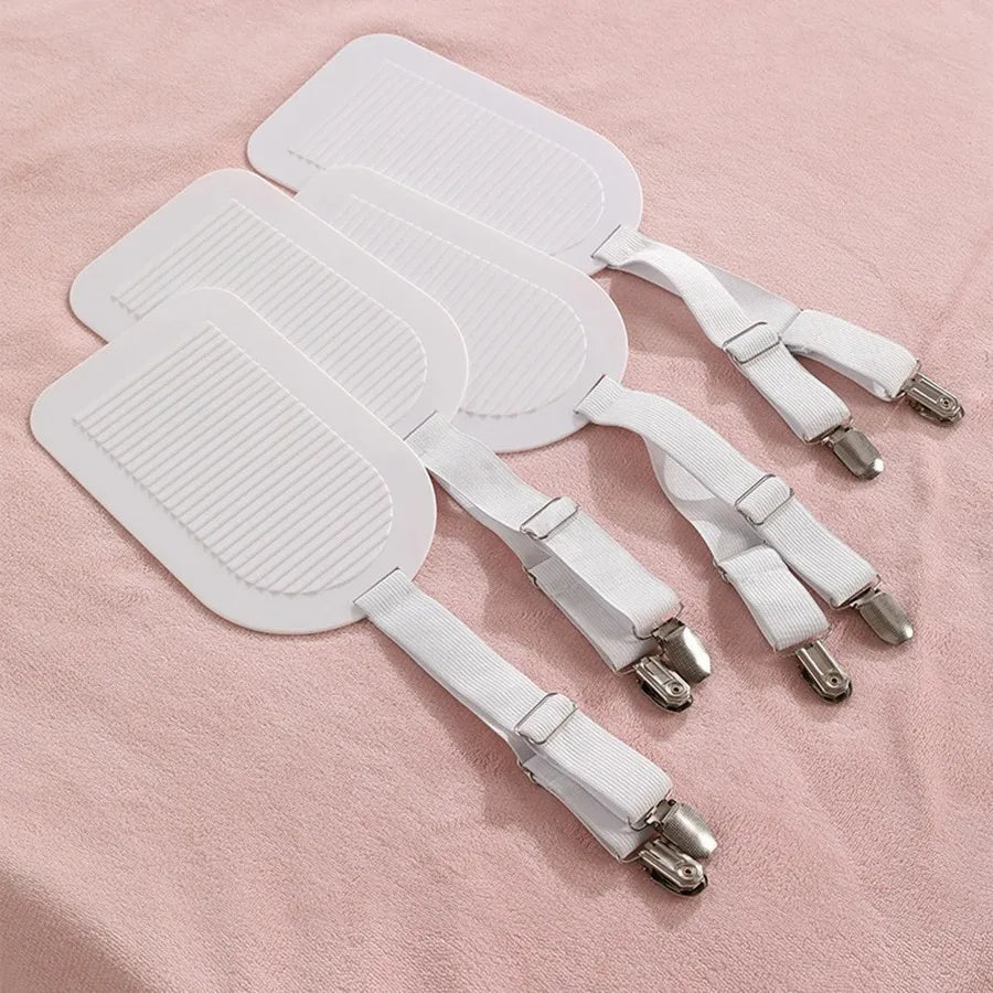 clips draps blancs élastiques literie moderne attaches housses lit réglables chambre