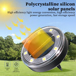 lumière solaire encastrée noire led blanche moderne jardin extérieur autonomesétalement plug in