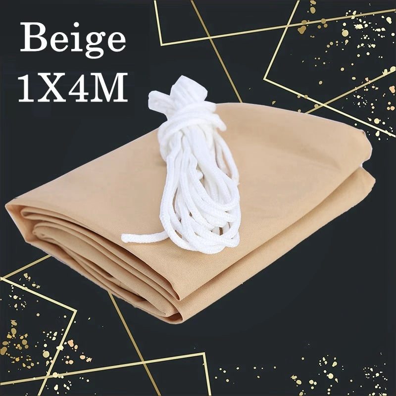 toile poly coton jaune beige bleu nuit motifs géométriques moderne résistant eau clips fixation
