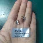 clips métalliques argentés industriels fixations support bandes led acier inoxydable certifications rohs