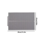 tapis table silicone rectangulaire moderne rayures ondulées gris noir protection cuisine support vaisselle
