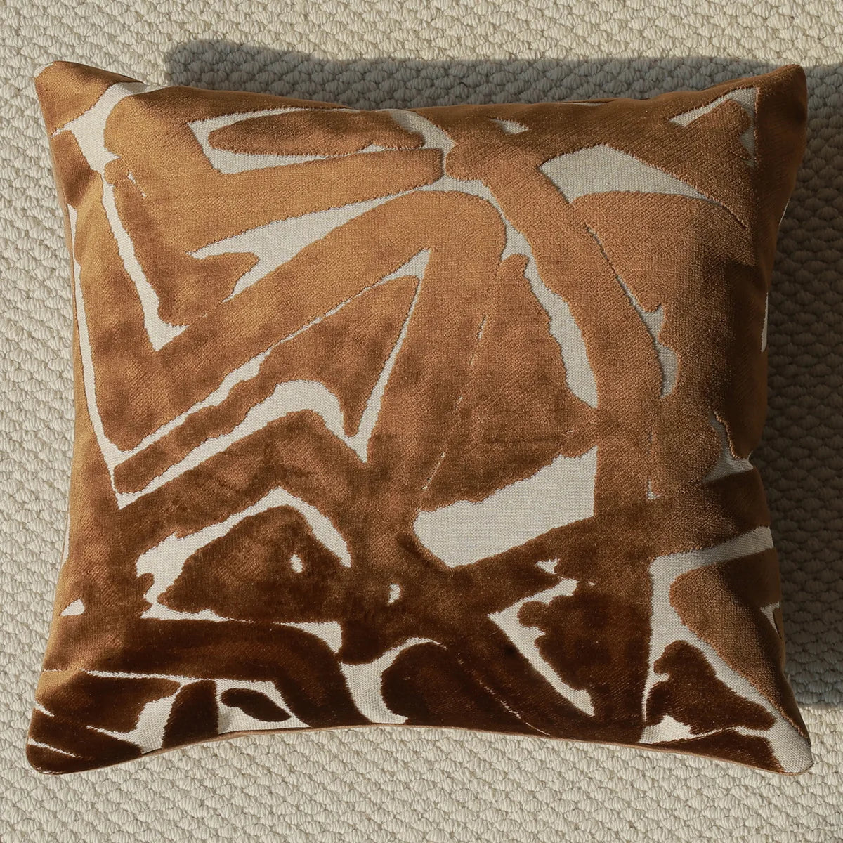 housse coussin géométrique polyester beige marron contemporain opacité 30x50cm 45x45cm décoration maison voiture