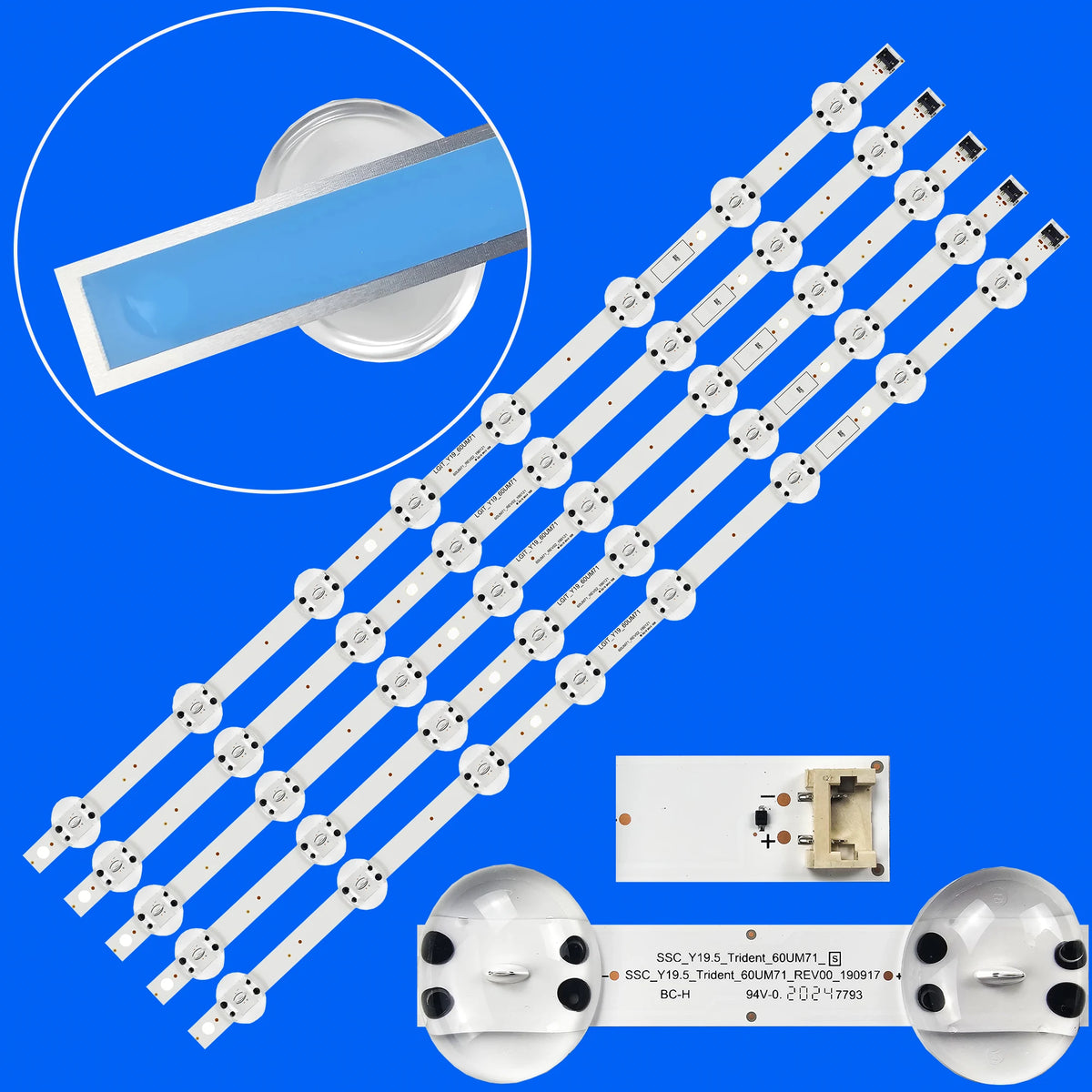 rubans led blanc bleu adhésifs modernes éclairage decoration