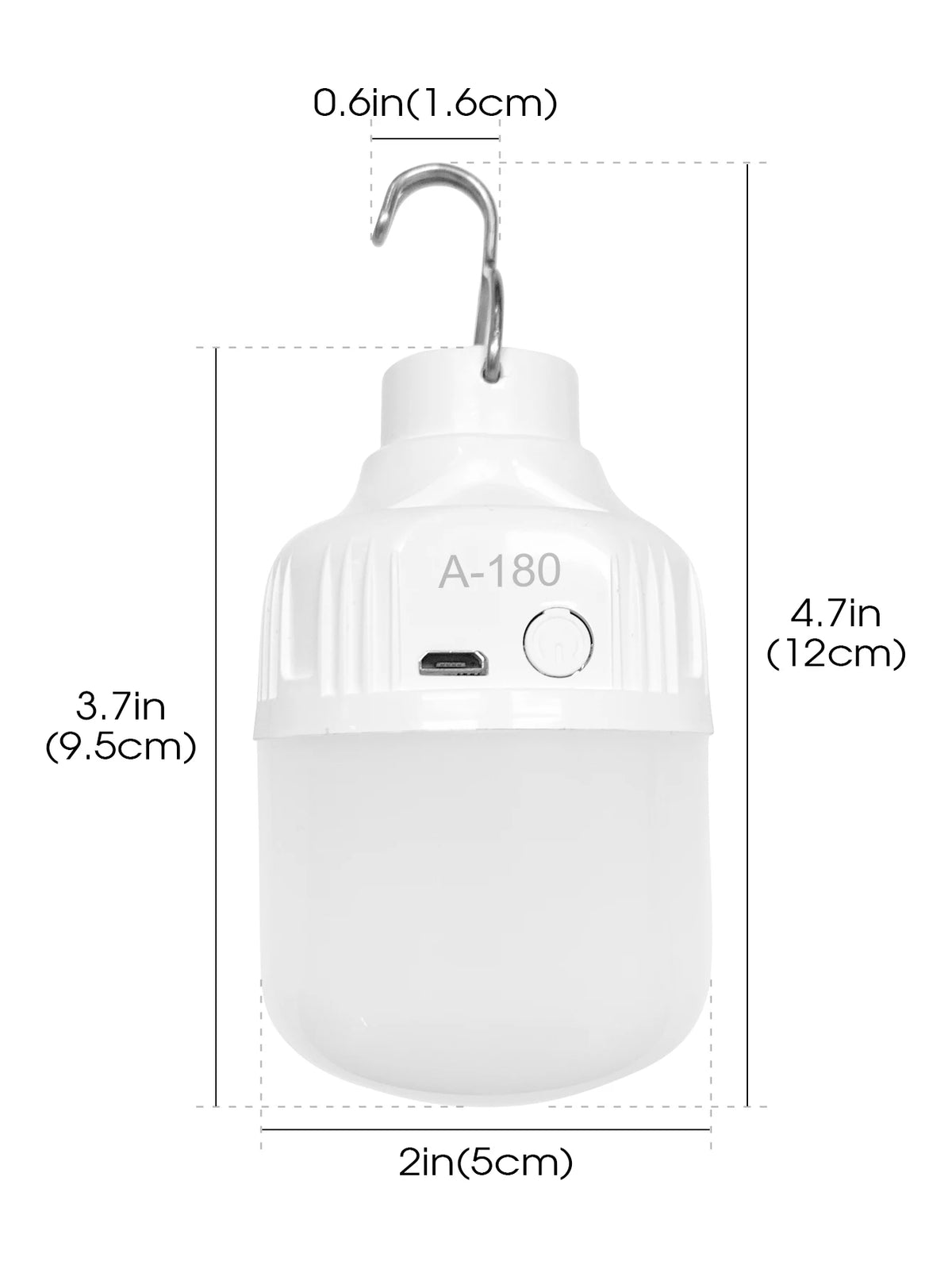 lampe camping rechargeable led blanc moderne haute luminosité usb