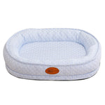 nid animal compagnie coton bleu rose gris plaid confortable moderne refroidissement zipperTailleMXL
